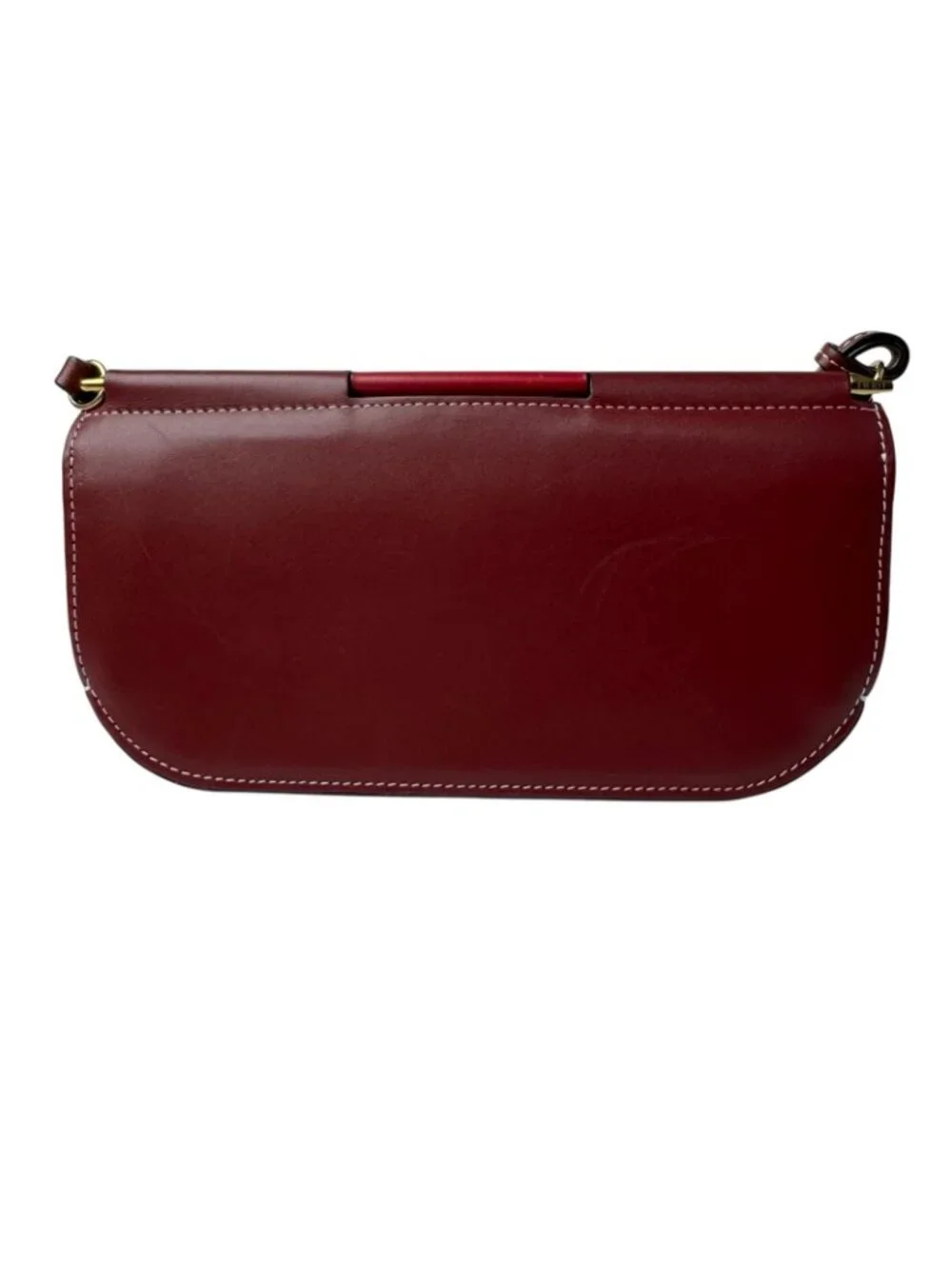 Loewe Gate Pochette Shoulder Bag Wallet Bordeaux Leather